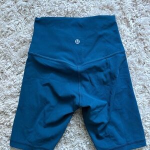 lululemon athletica Women's Teal Bike Shorts
